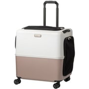3001-L-PK-WH [ハードタイプペットキャリー PETiCO（ペチコ） iCO Lサイズ 47×38×47cm 18kgまで ピンクベージュ/ホワイト]
