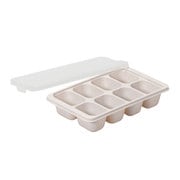 LD-339 [冷凍 保存 容器 小分け トレー お弁当 おかず 離乳食 作り置き 50ml×8マス 2個組 ワームグレー]