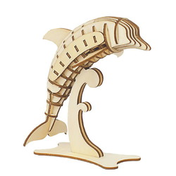 Wooden Art ki‐gu‐mi イルカ [クラフトトイ]
