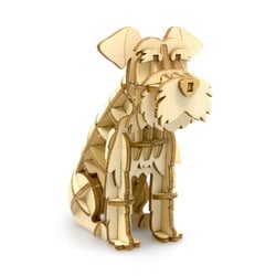Wooden Art ki-gu-mi ミニチュアシュナウザー [クラフトトイ]