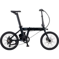 折りたたみ自転車 K-ONE（ケーワン） 20インチ 9.6Ah 7段変速 アルミフレーム FEA072RM Pブラック
