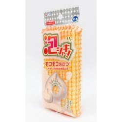 泡シャキ キッチンスポンジ ネット オレンジ