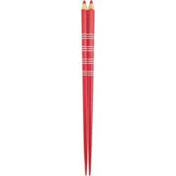 色えんぴつ ボーダー 赤 22.5cm