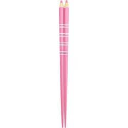 色えんぴつ ボーダー ピンク 22.5cm