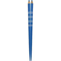 色えんぴつ ボーダー ブルー 22.5cm