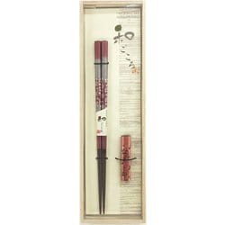 和ごころ とんぼ玉 一華 桐箱ギフト 箸・箸置きセット 21cm