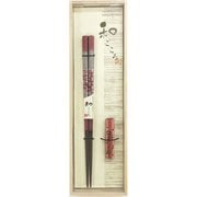 和ごころ とんぼ玉 一華 桐箱ギフト 箸・箸置きセット 21cm