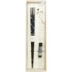 和ごころ とんぼ玉 北斗 桐箱ギフト 箸・箸置きセット 23cm