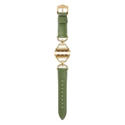 IQ-AW010B41-GR [Apple Watch 41/40/38mm リング クロコレザーベルト （010） グリーン]