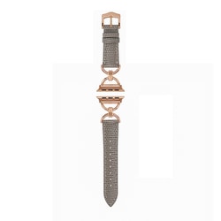IQ-AW010B41-GY [Apple Watch 41/40/38mm リング クロコレザーベルト （010） チャコールグレー]