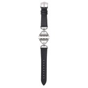 IQ-AW010B41-BK [Apple Watch 41/40/38mm リング クロコレザーベルト （010） ブラック]