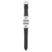 IQ-AW010B45-BK [Apple Watch 45/44/42mm リング クロコレザーベルト （010） ブラック]