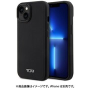TUHMP14SRBAK [iPhone 14用 TUMI-LEATHER HARD CASE MAGSAFE EMBOSSED BALISTIC PATTERN - BLACK]