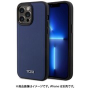 TUHMP14XRBAV [iPhone 14 Pro MAX用 TUMI-LEATHER HARD CASE MAGSAFE EMBOSSED BALISTIC PATTERN - BLUE]