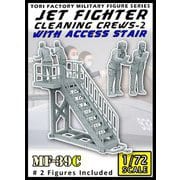 MF-39C 現用 アメリカ空軍 F-35 クリーニングクルーセット2＆階段セット [1/72スケール プラモデル]