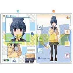 キャラクターグッズ ゆるキャン△ 社会科見学 描き下ろしクリアファイル 志摩リン