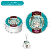 初音ミク 紅茶入りマグネット缶ケース（アクリルキーホルダー付き） 初音ミク デフォルメ ver. [キャラクターグッズ]