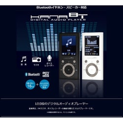 ヨドバシ.com - グリーンハウス GREEN HOUSE MP3プレーヤー KANA Bluetooth 16GB ホワイト GH-KANABTS16-WH  通販【全品無料配達】