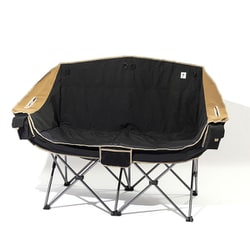 60/40 CLOTH TWIN SOFA CHAIR GO3403F BLACK [アウトドア チェア]