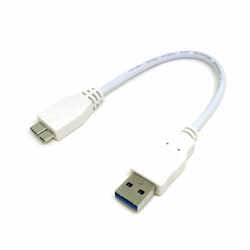 USB 3.0 ケーブル USB A - USB microB 0.2m ホワイト CA2775