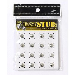 E-ST38-SL [爪スタッズ 六角錘型 シルバーカラー 7mm 16個入り]