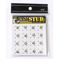 E-ST39-SL [爪スタッズ 円錐型 シルバーカラー 6mm 16個入り]