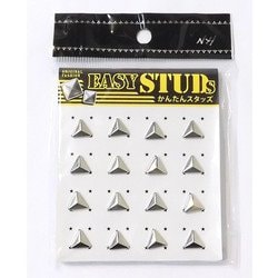E-ST41-SL [爪スタッズ 三角型 シルバーカラー 9mm 16個入り]