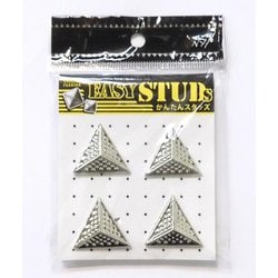 E-ST44-SL [爪スタッズ 三角型 シルバーカラー 25mm 4個入り]