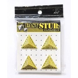 E-ST44-GL [爪スタッズ 三角型 ゴールドカラー 25mm 4個入り]