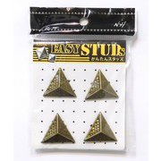 E-ST44-AG [爪スタッズ 三角型 アンティークゴールドカラー 25mm 4個入り]