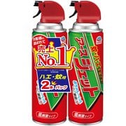 アースジェット ハエ 蚊 害虫用 殺虫剤 450mL 2本パック [防除用医薬部外品 殺虫剤 無香料 駆除剤 スプレー 蚊取りスプレー トコジラミ 駆除 退治 エアゾール]