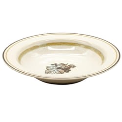 Anyware（エニウェア） ボウル 皿 L 約21cm フイユ（葉） マスタード /美濃焼/食洗機・レンジ対応/日本製 111044