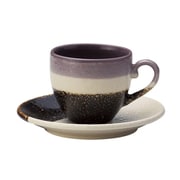 Glaze works(グレイズワークス) カップ&ソーサー 約320ml パープル /美濃焼/食洗機・レンジ対応/日本製 266422