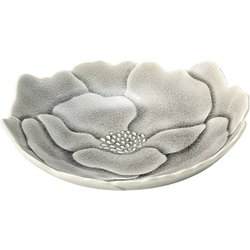 形（Katachi） ボタン 皿 プレート M 約17×15cm はいあお（グレー） /瀬戸焼/日本製 288068