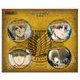 進撃の巨人 缶バッジ 4個セット アルミン [キャラクターグッズ]