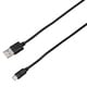 microUSB充電専用ケーブル 2A 20cm ブラック BUSMC020BK