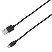 microUSB充電専用ケーブル 2A 20cm ブラック BUSMC020BK