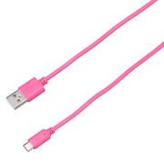 microUSB充電専用ケーブル 2A 20cm ピンク BUSMC020PK