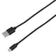 microUSB高出力対応ケーブル 2A 1m ブラック BUSM100BK