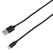 microUSB高出力対応ケーブル 2A 3m ブラック BUSM300BK