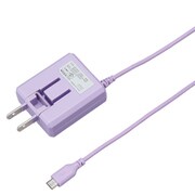 microUSB AC充電器 1.8A 2.5m バイオレット BACM1825VI