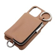 BLJI2101BR [iPhone 12/12 Pro 用 ポケット付きショルダーケース ブラウン]