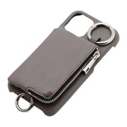 BLJI2101GY [iPhone 12/12 Pro 用 ポケット付きショルダーケース グレー]