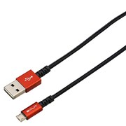 PREMIUM両面microUSBケーブル 2A 0.5m レッド BUSMRAN050RD