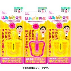 はみがき先生 ベビーリング歯ブラシ 3本セット [対象：上下4本の前歯が0生えてきたら 目安：12～18か月]