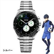 ブルーロック クロノグラフ腕時計 シルバー 潔世一 [キャラクターグッズ]