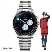 ブルーロック クロノグラフ腕時計 シルバー 糸師凜 [キャラクターグッズ]