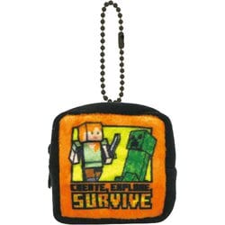 キャラクターグッズ MCT-MSP-AC Minecraft ミニスクエアポーチ アレックス＆クリーパー