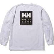 ロングスリーブ HHアングラーロゴティー L/S HHAngler Logo Tee HG32306 クリアホワイト(CW) Mサイズ [アウトドア カットソー メンズ]