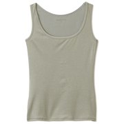 シルクラウンジタンク SILK LOUNGE TANK DA123912 グレー(H) Lサイズ [フィットネス ヨガ シャツ レディース]